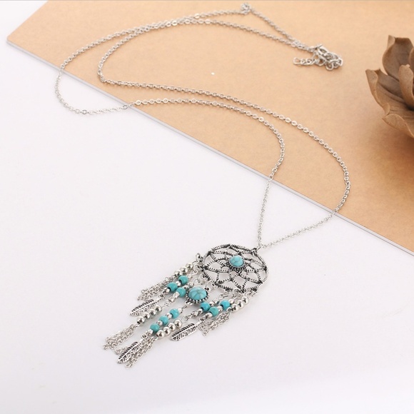 NEW turquoise dream catcher necklace - Picture 4 of 5